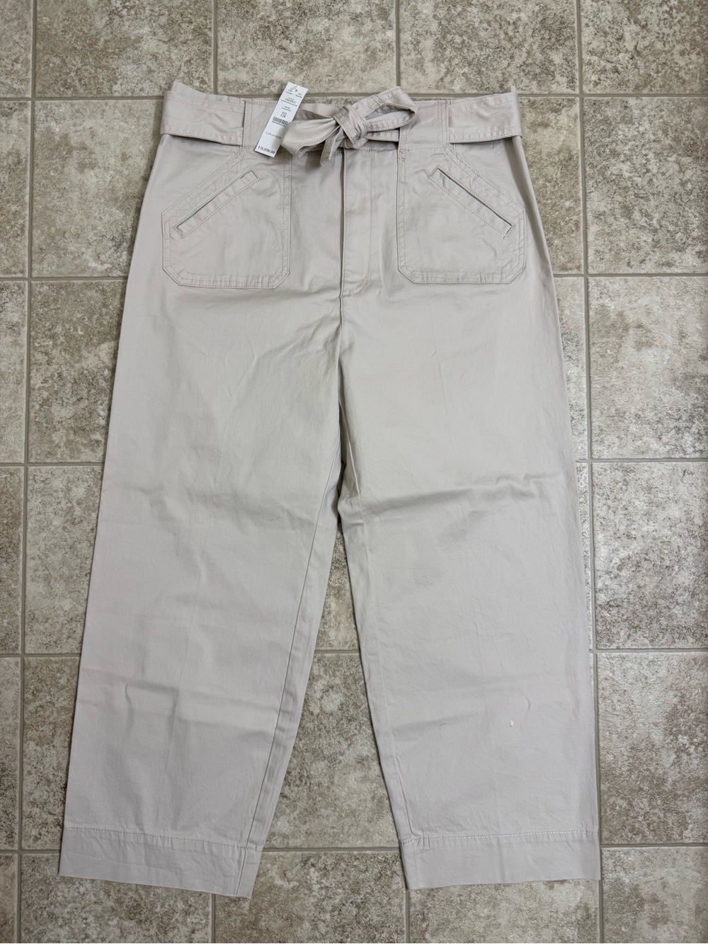 WHBM Wide-Leg Cropped Utility Pants
